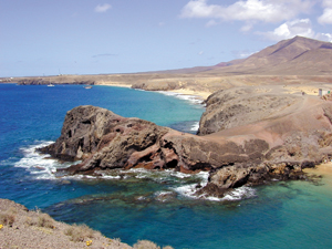 Papagayos, Strand